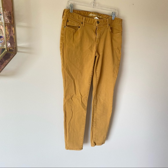 Vintage Eddie Bauer Mustard Yellow Skinny Jeans - Picture 9 of 9